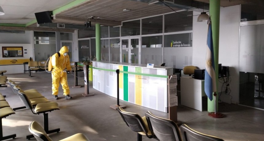 Pergamino: Continúan las tareas de desinfección 