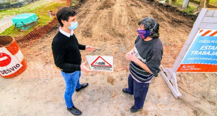 Comienzan las obras de pavimentación de San Vicente  