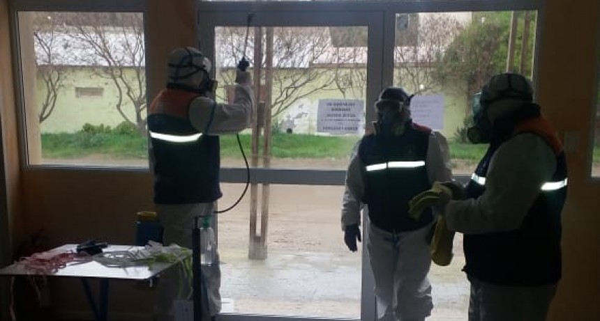 Patagones: Se efectúan tareas de desinfección en bahía San Blas 