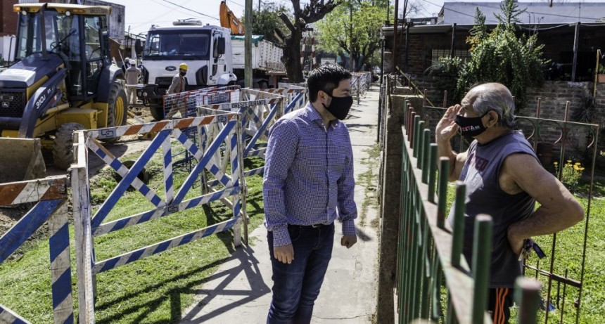 Leo Nardini: “Las obras hidráulicas, de cloacas y agua, también es salud. Mejoran la calidad de vida de la gente”