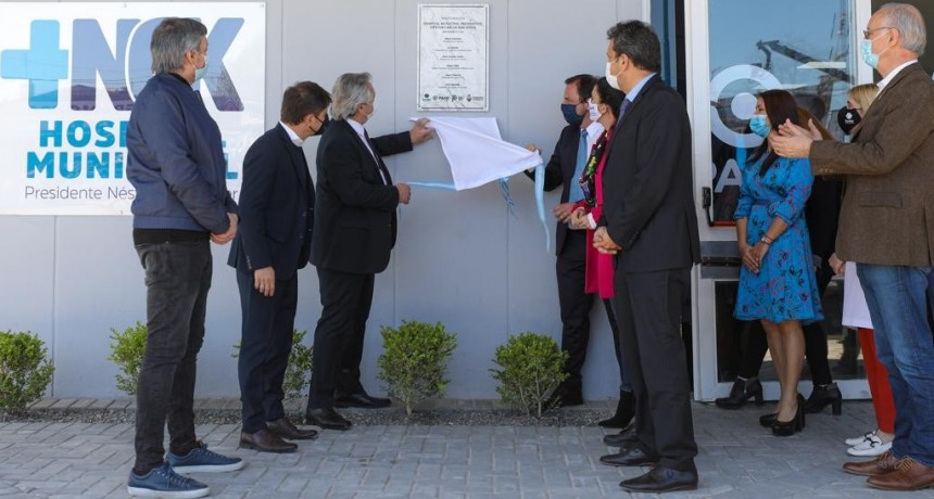 Escobar: Fernández, Kicillof y Sujarchuk inauguraron el Hospital Municipal Néstor Kirchner 