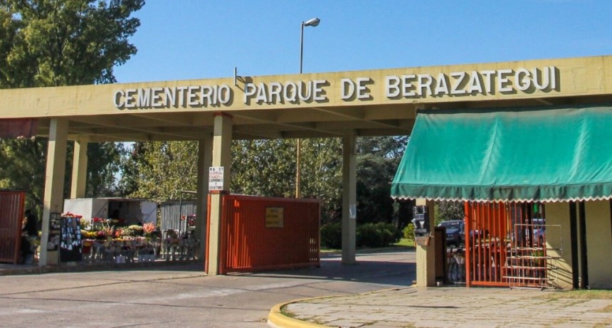 Berazategui: El cementerio municipal abre sus puertas para visitas