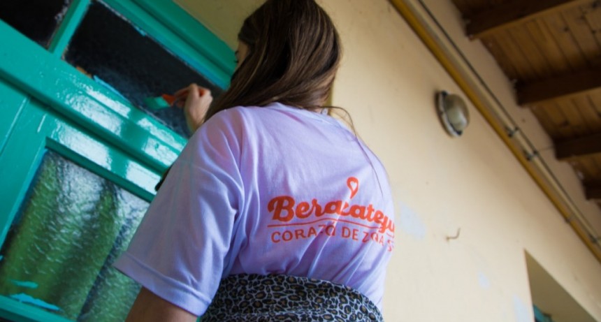 Berazategui: Se realizaron tareas de pintura en la Escuela Primaria N° 20