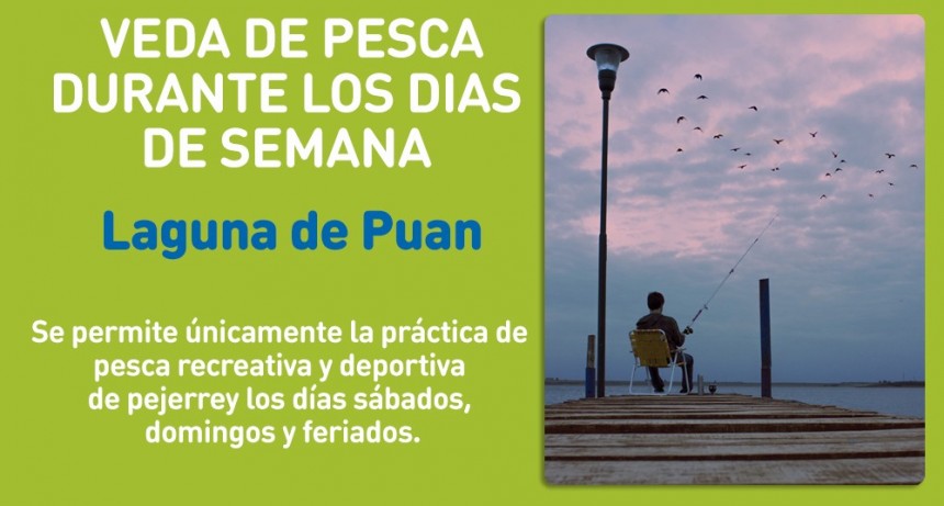 Puan: Veda de pesca del pejerrey 
