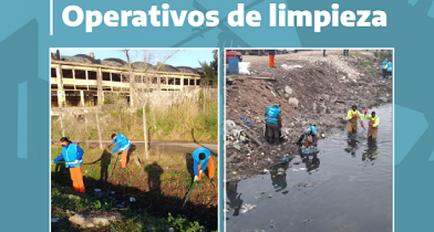La Provincia realizó operativos de limpieza en 8.550 metros de arroyos y canales