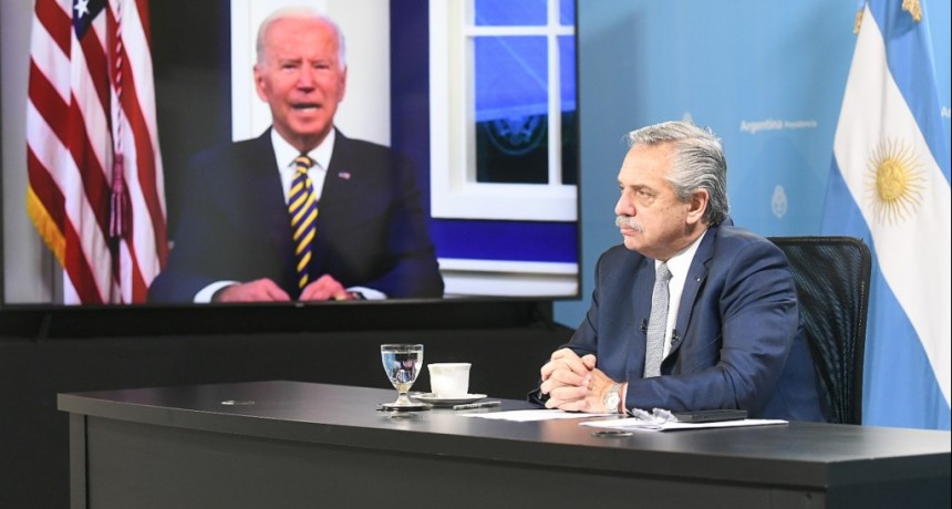 El Presidente Fernández planteó ante Biden mejores condiciones de financiamiento para enfrentar la crisis climática