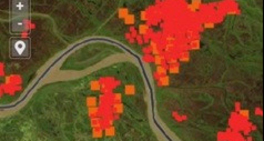Baradero: El municipio realiza monitoreos de los focos de incendios de Islas  