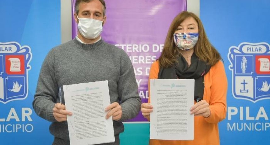 Pilar: Achaval firmó un convenio de adhesión al programa “Comunidades sin Violencias”