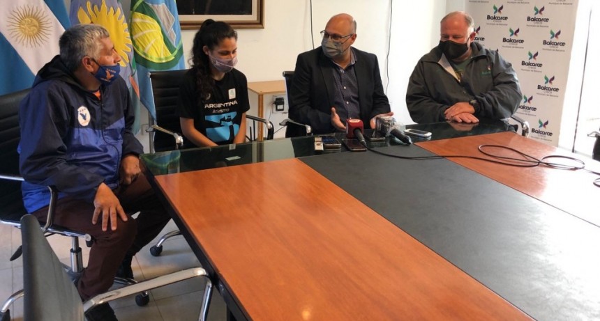 Balcarce: El Intendente recibió a la campeona sudamericana de atletismo Shalom Lescano 