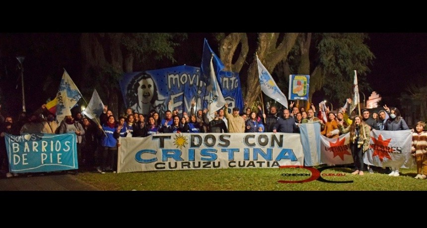 En Curuzú Cuatiá el peronismo marchó en repudio al intento de Magnicidio a CFK