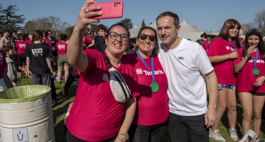 Campana: Abella acompañó una nueva edición de la 10K Tenaris