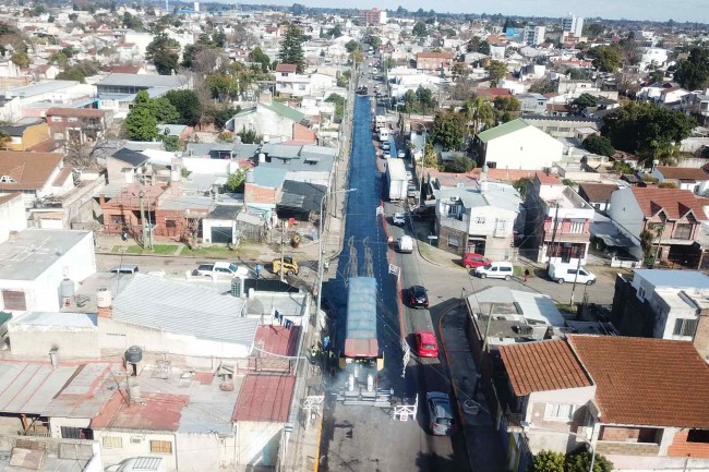 La Provincia avanza con los trabajos en la Ruta Provincial 4 en Hurlingham 