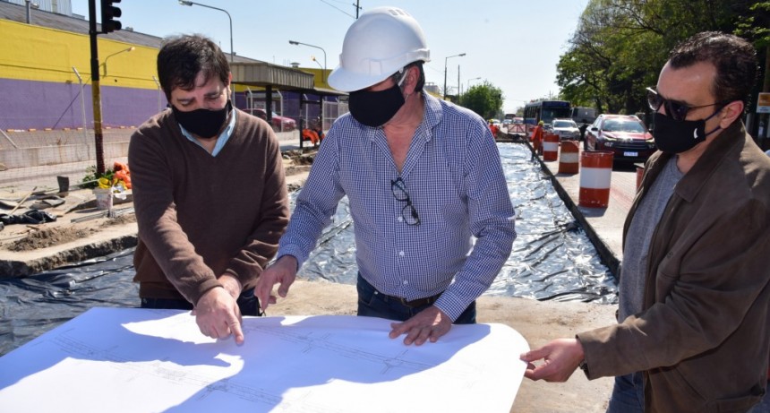 San Martín: El Municipio comenzó la tercera etapa de puesta en valor de la Av. Presidente Perón 