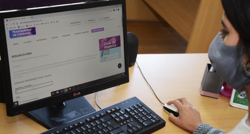 Campana: La OMIC continúa recibiendo reclamos de forma online  
