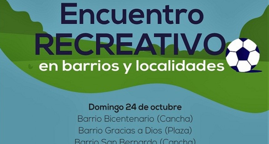 San Andrés de Giles: Encuentros deportivos y recreativos en los barrios