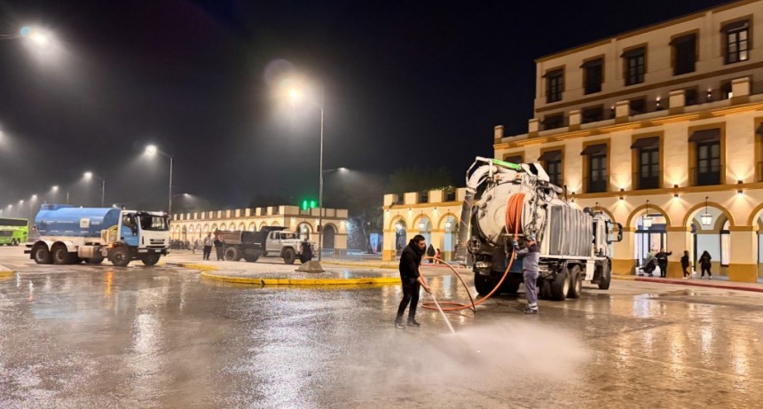Luján: Gran operativo de limpieza por la nueva edición de la 51° Peregrinación Juvenil