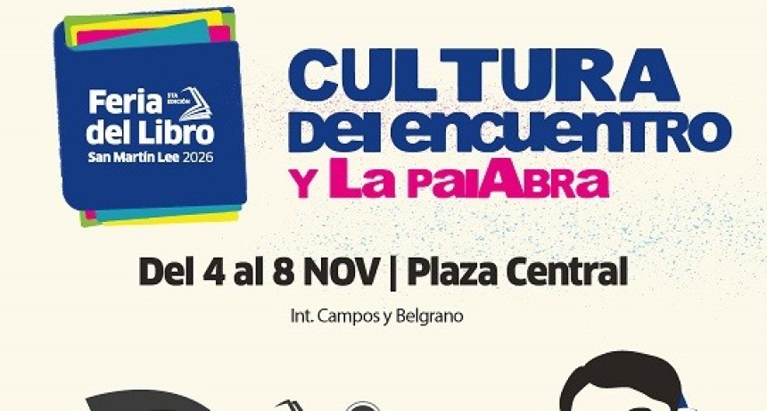 San Mart&iacute;n: Se viene la 5ta. Feria del Libro de la ciudad