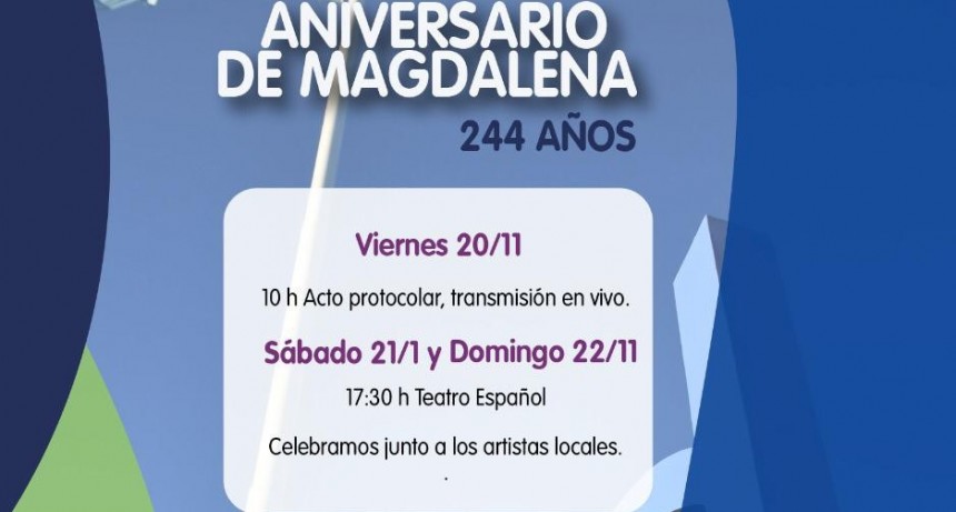 Magdalena festeja su 244° Aniversario con trasmisiones desde el Teatro Español