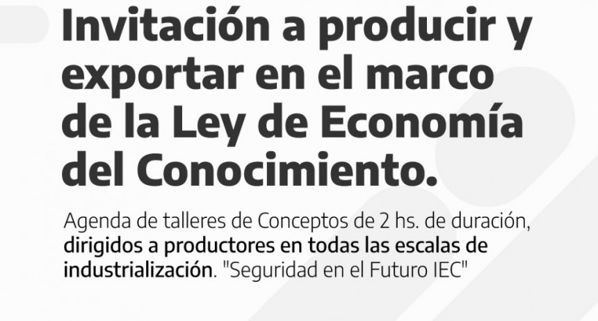 Luján: Inscripción a los talleres virtuales “Seguridad en el Futuro IEC” 