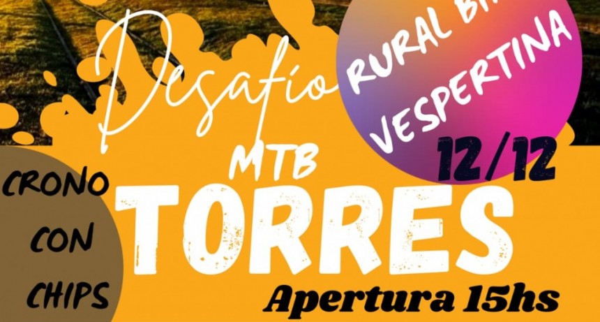 Luján: Se encuentra abierta la inscripción a la carrera “Desafío mountain bike Torres”