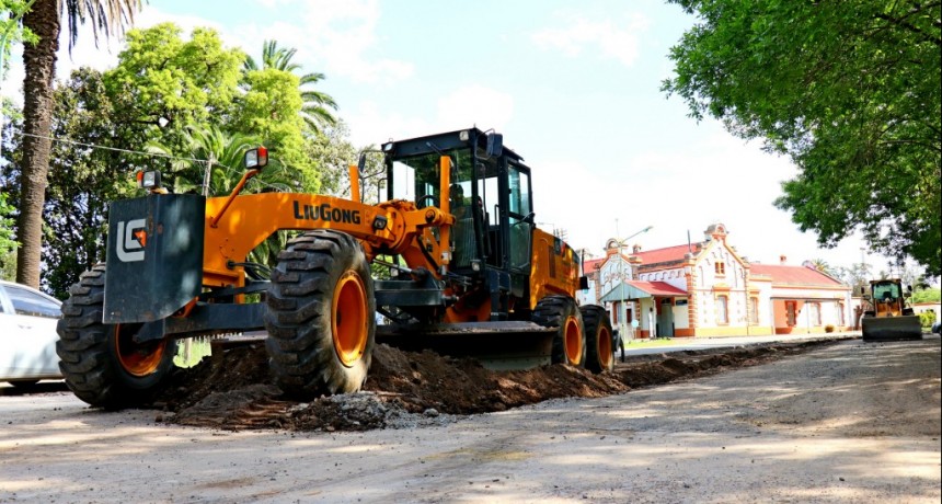 Suipacha: Empezaron las obras en la Plaza Brown