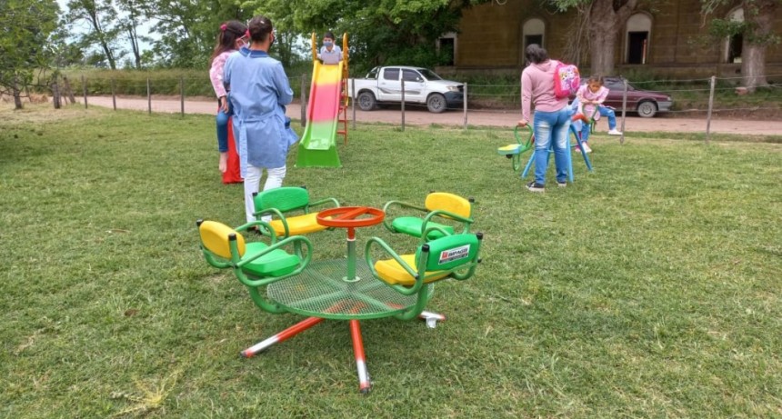 Tapalqué: Nuevos juegos para el Jardín de Infantes N°1