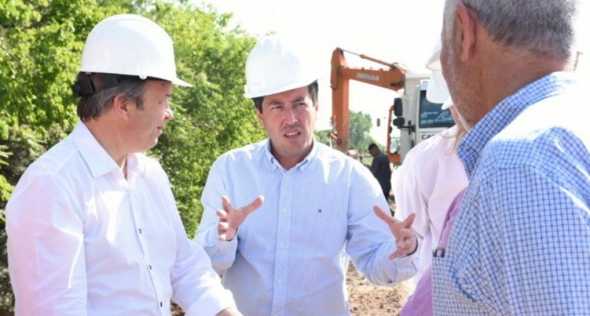 Alte. Brown: El Ministro Nardini y el Intendente Cascallares recorrieron el avance de las obras en la Cuenca Yapeyú