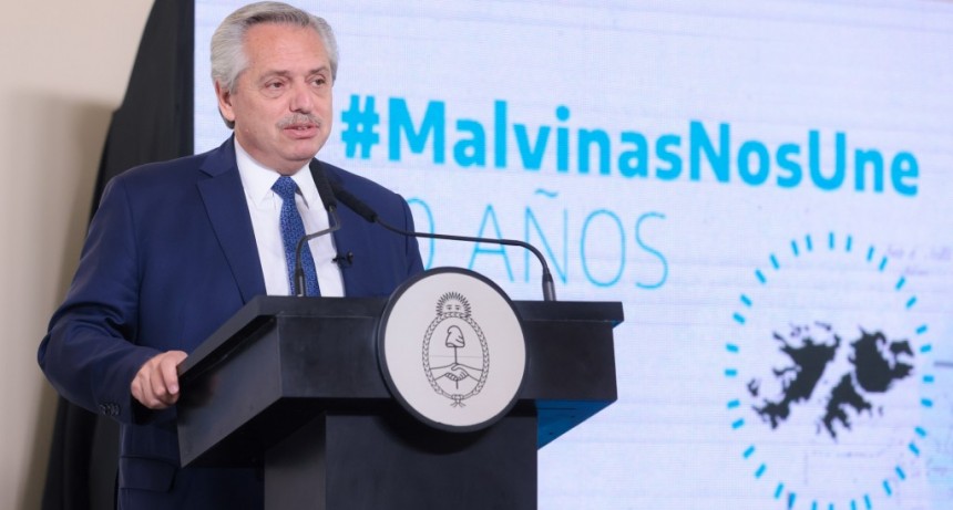 El Presidente lanzó la Agenda Malvinas 40 años