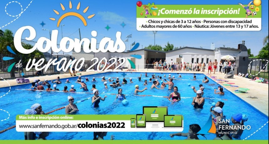 San Fernando: Inició la inscripción para sus Colonias de Verano 2022