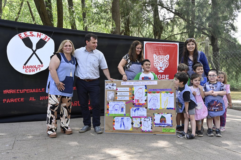 Tigre: El Municipio acompañó la imposición del nombre “Haroldo Conti” a la ES N°31