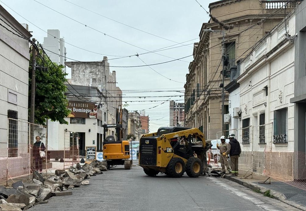 San Nicolás: Passaglia recorrió obras en el centro