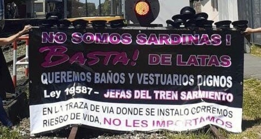 Paro en el tren Sarmiento: no funcionar&aacute; este martes por un reclamo de las mujeres