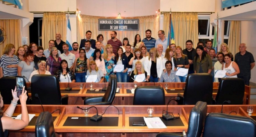 San Vicente: El HCD distingui&oacute; a vecinos e instituciones por su accionar comunitario