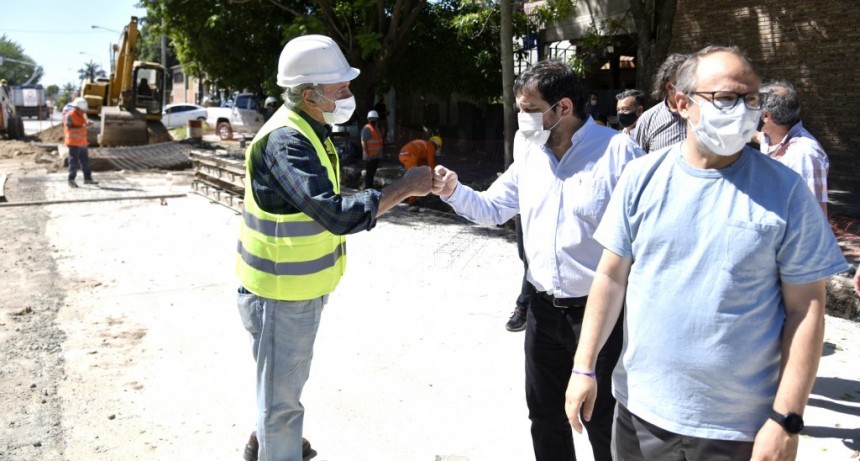San Martín: Comenzó la remodelación integral de la Avenida Triunvirato 