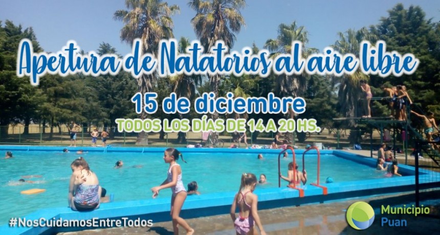 Puan: Reabren los Natatorios Municipales al aire libre en el Distrito 