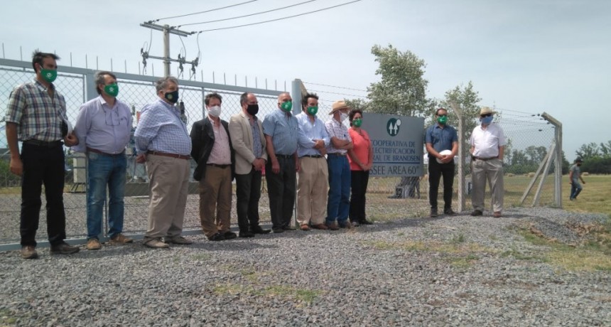 Brandsen: Inauguración de la subestación eléctrica Área 60 