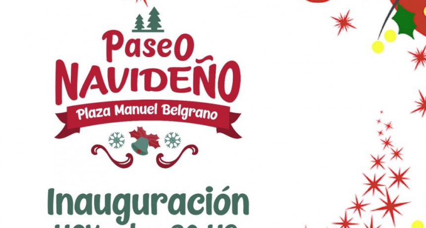 Gral. Belgrano: Inauguración del “Paseo navideño de la Plaza Manuel Belgrano” 