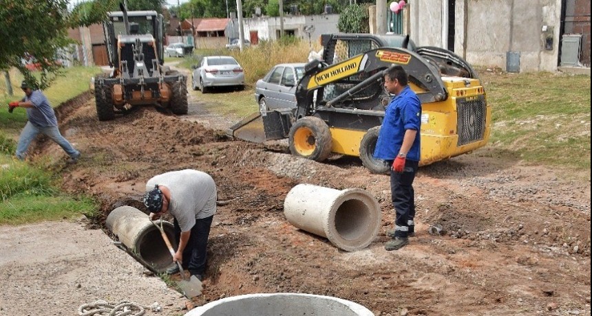 Luján: Trabajos de mejoramiento vial en el barrio Luján Chico 