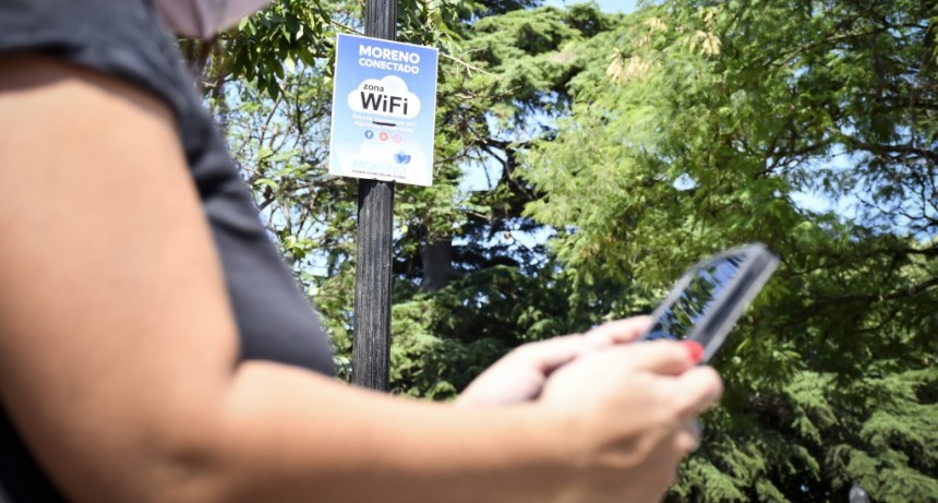 Moreno: Más de 150 mil personas se conectaron al wifi Municipal 