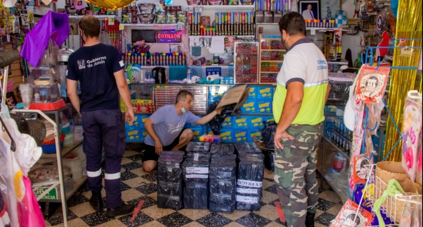 Junín: Continúan los operativos de control para evitar la venta de pirotecnia 