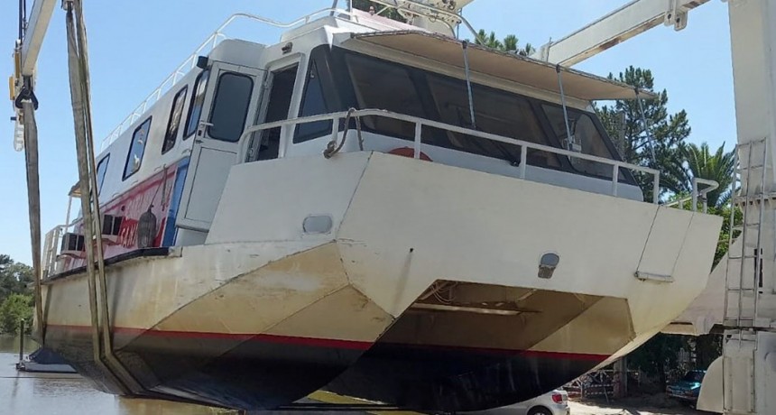 Tigre: El Municipio suspende durante enero el servicio del catamarán sanitario por trabajos de refacción y mantenimiento