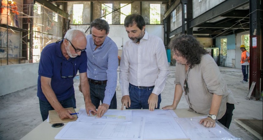 San Martín: Fernando Moreira y Gabriel Katopodis recorrieron la obra de Estación Infancia 