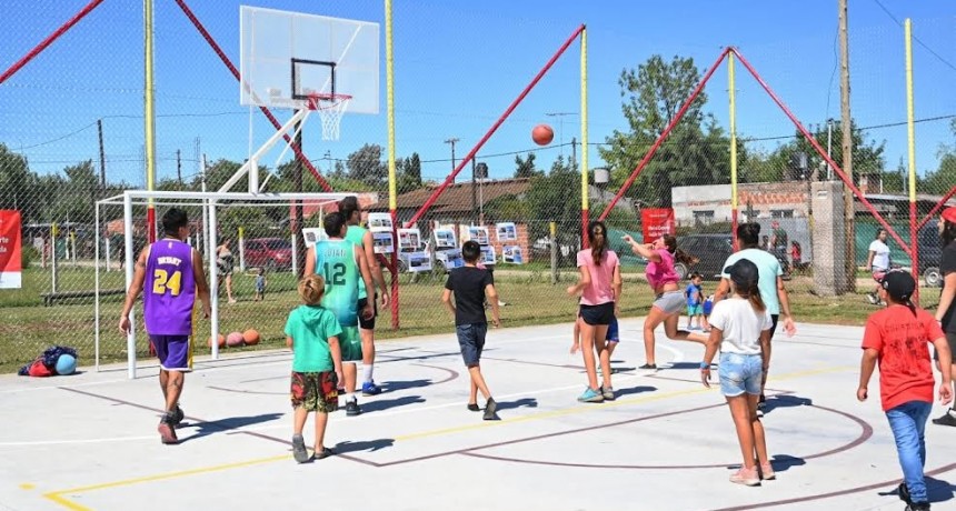 Luján: El Municipio construirá cuatro playones deportivos en barrios del partido