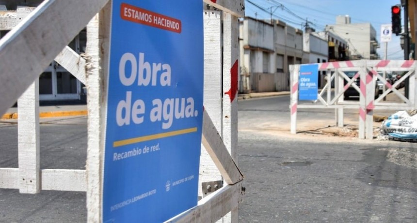 Luján: Comenzó la renovación de la red de agua corriente en el centro de la ciudad 