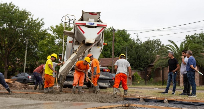 Hurlingham: Zabaleta recorrió la obra del nuevo Parque Recreativo 