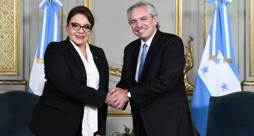 Alberto Fernández se reunió con la presidenta de Honduras y el director general de la FAO