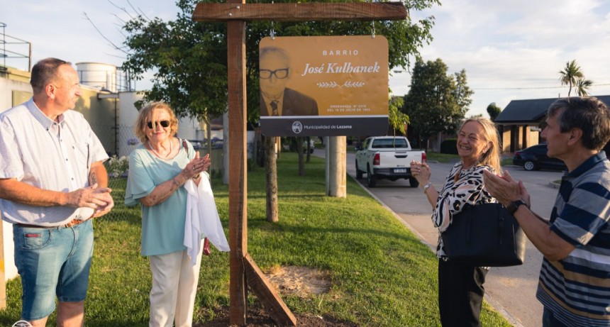Lezama: El Municipio le realizó un emotivo homenaje a José Kulhanek 