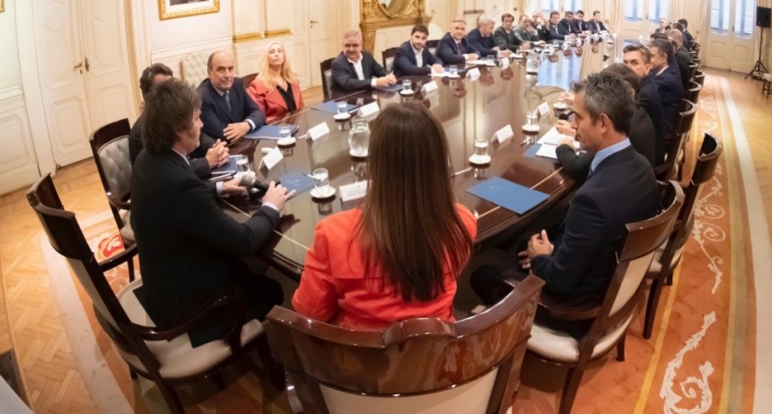 El presidente Milei participó de la primera reunión federal con los 24 gobernadores