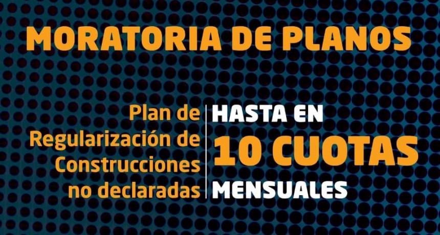 Morón: El Municipio continúa con la moratoria para la presentación de planos