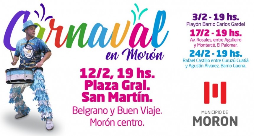 Morón: La Ciudad se prepara para los Carnavales 2024